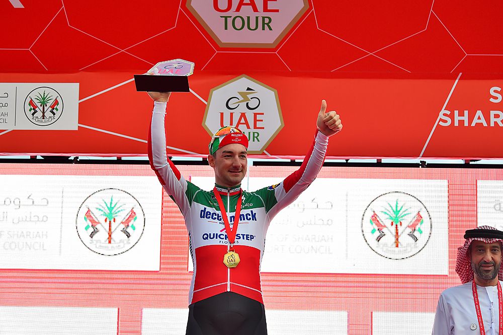 Elia Viviani (Deceuninck-QuickStep) wins stage 5 at UAE Tour