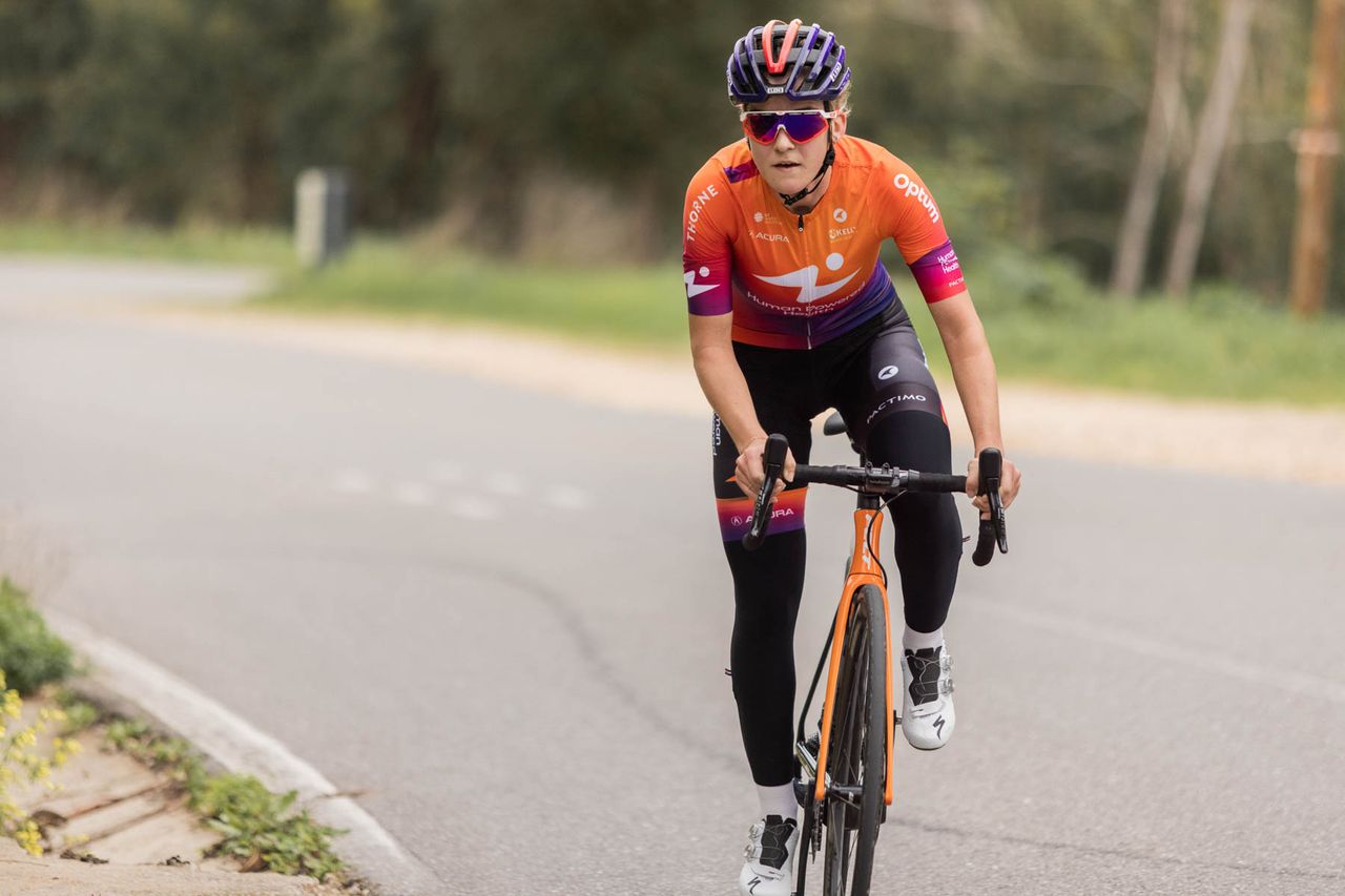 Human Powered Health's Marit Raaijmakers at January 2022 camp in Portugal
