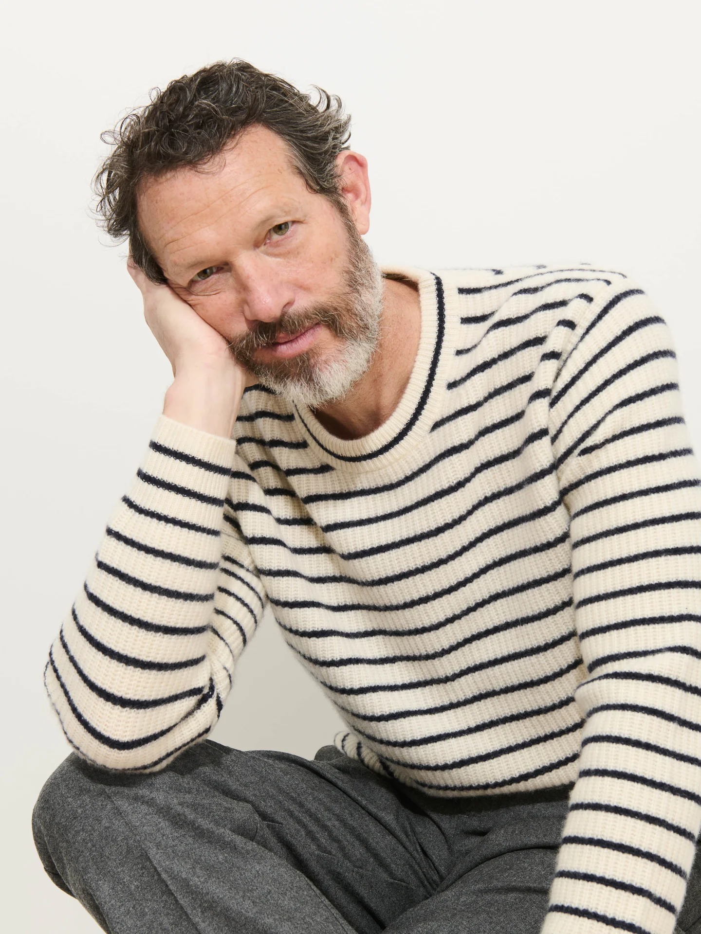 Alex Mill, Jordan Sweater In Striped Cashmere