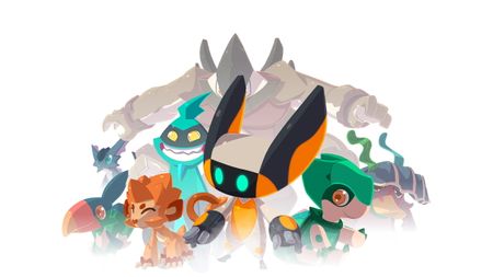 A gathering of Temtem creatures