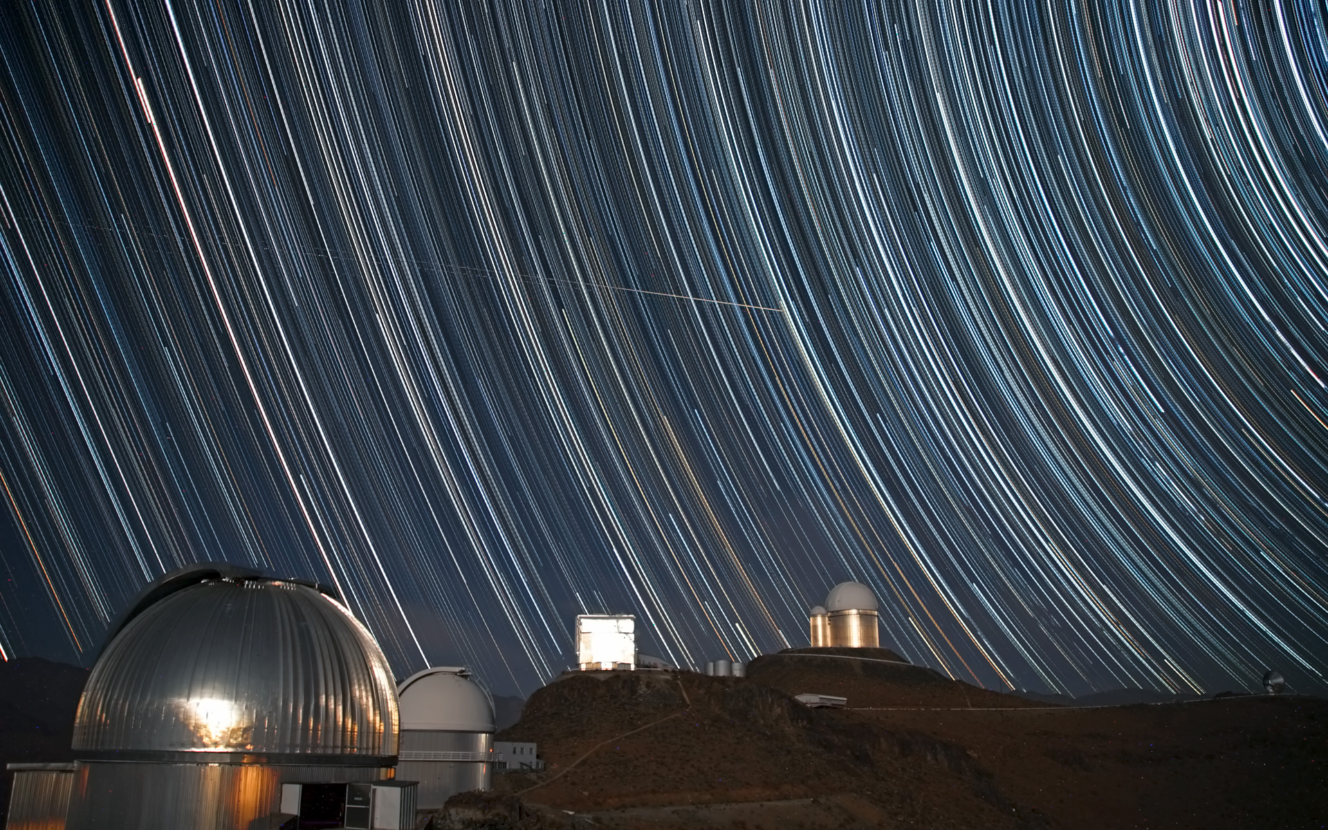 Swirling Starscape Over La Silla 