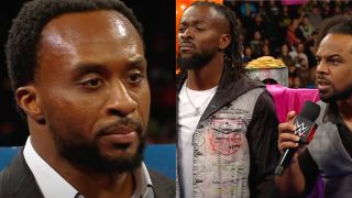 Big E split image with Xavier Woods and Kofi Kingston