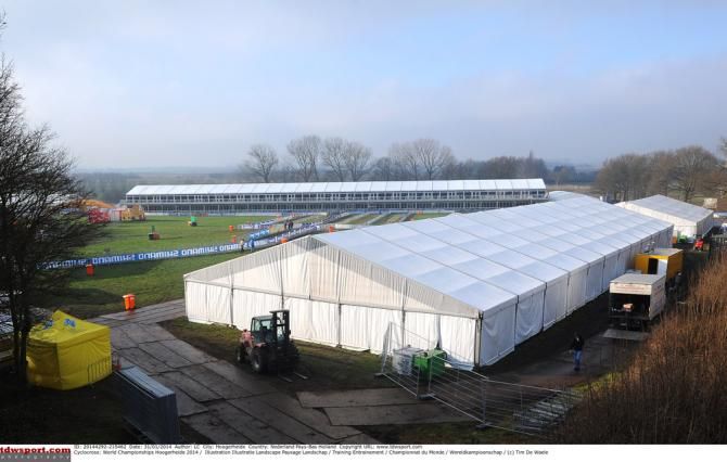 The Hoogerheide, Netherlands venue is being prepped for this weekend's 'cross world championships