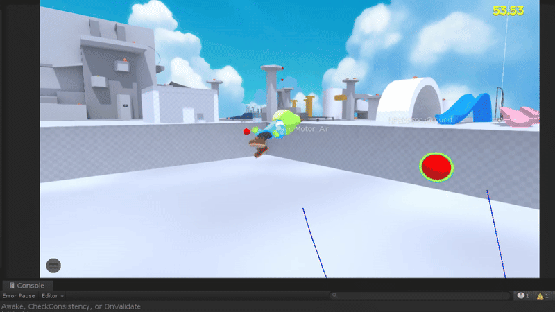 A prototype of a platform game