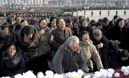 Judging from footage released by North Korean state media, citizens are devastated by the death of Kim Jong Il, though many commentators believe the over-the-top grief was coerced by the regi