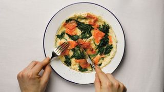 Salmon Omelette for a Low-Carb Diet