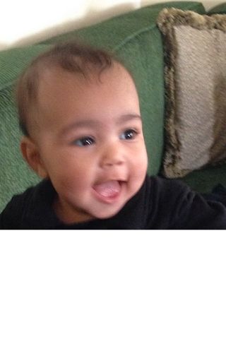 North West Smiles For ANOTHER Instagram Snap