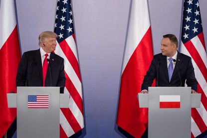President Trump and Polish President Andrzej Duda