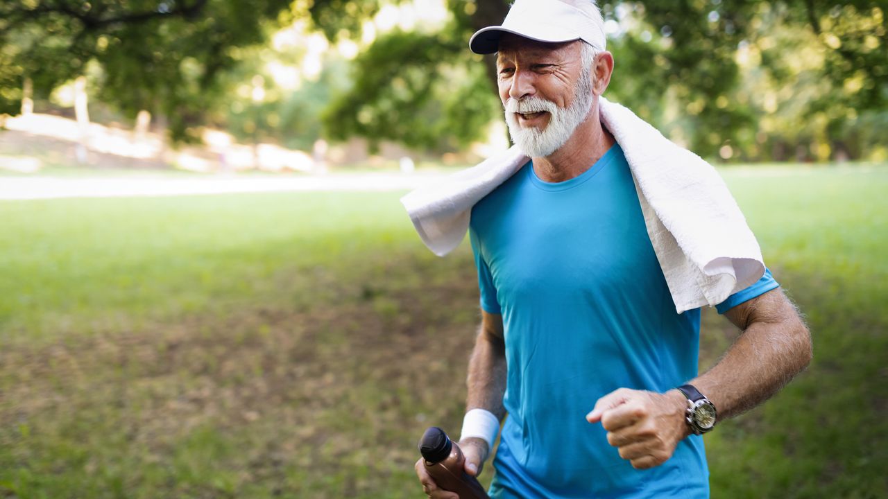 Active senior offsetting a sedentary lifestyle