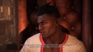 Davrin talks with the player at The Lighthouse about being nervous to care for his griffon