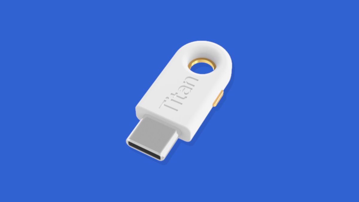 google titan security key usb c