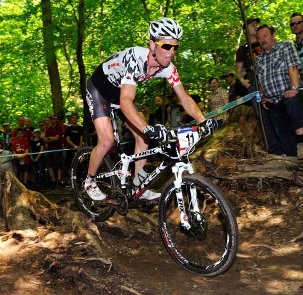 Lukas Fl&uuml;ckiger (Trek World Racing) had mechanical problems and dropped out of the chase group