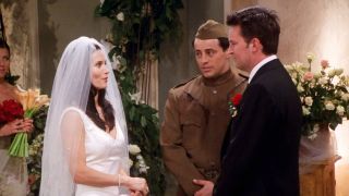 Monica and Chandler marry on Friends