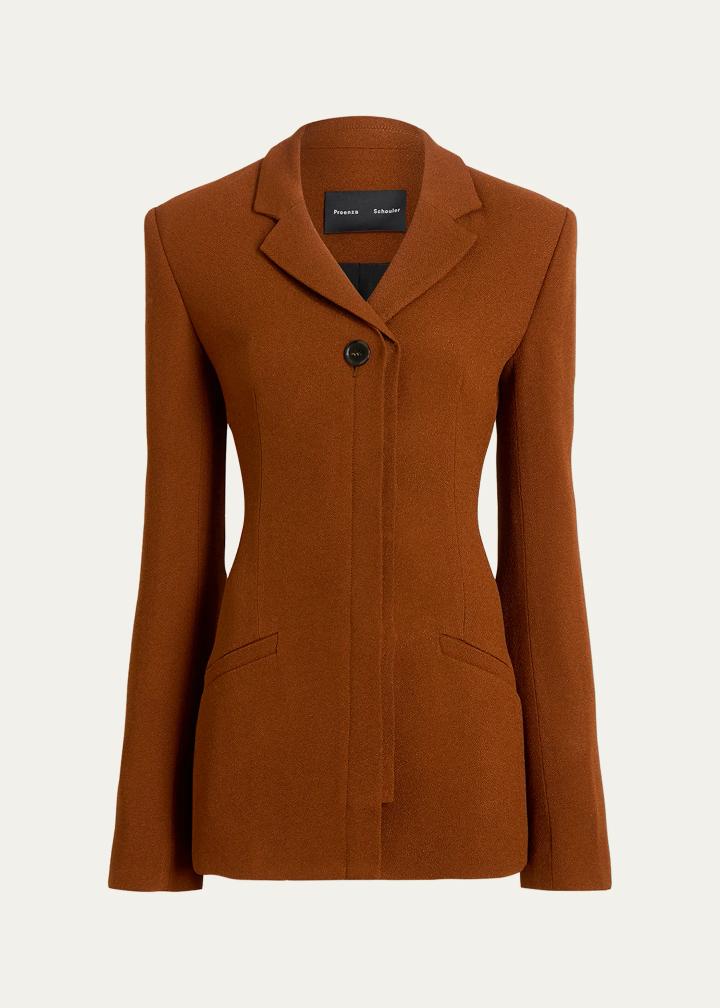Vioni Heavy Sable Single-Breasted Jacket