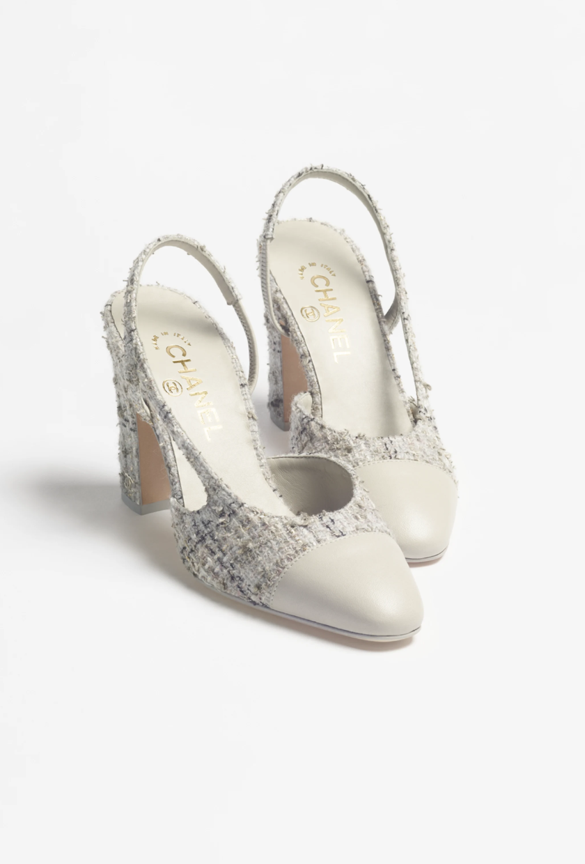 An image of Chanel slingbacks.