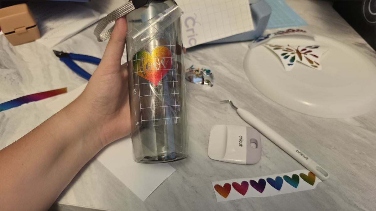 Cricut Pride crafting