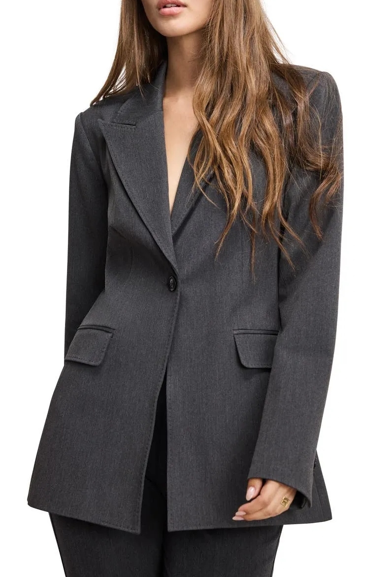 Good American, Essential Sculpt Suit Blazer