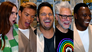 The Guardians of the Galaxy Vol. 3 cast in interviews with CinemaBlend at San Diego Comic-Con 2022.