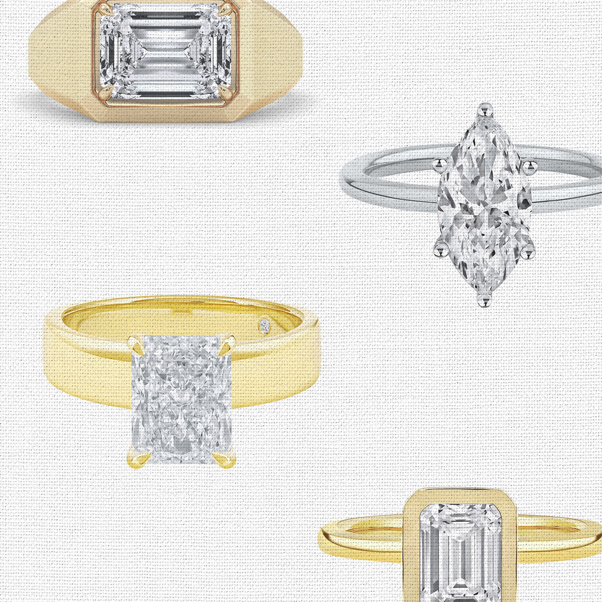 Calling All Girlfriends—Here's Where to Start If You're on the Hunt for Engagement Rings