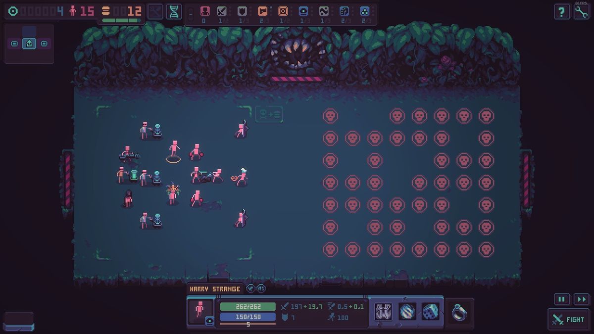An image from autobattler tactics roguelike Despot's Game