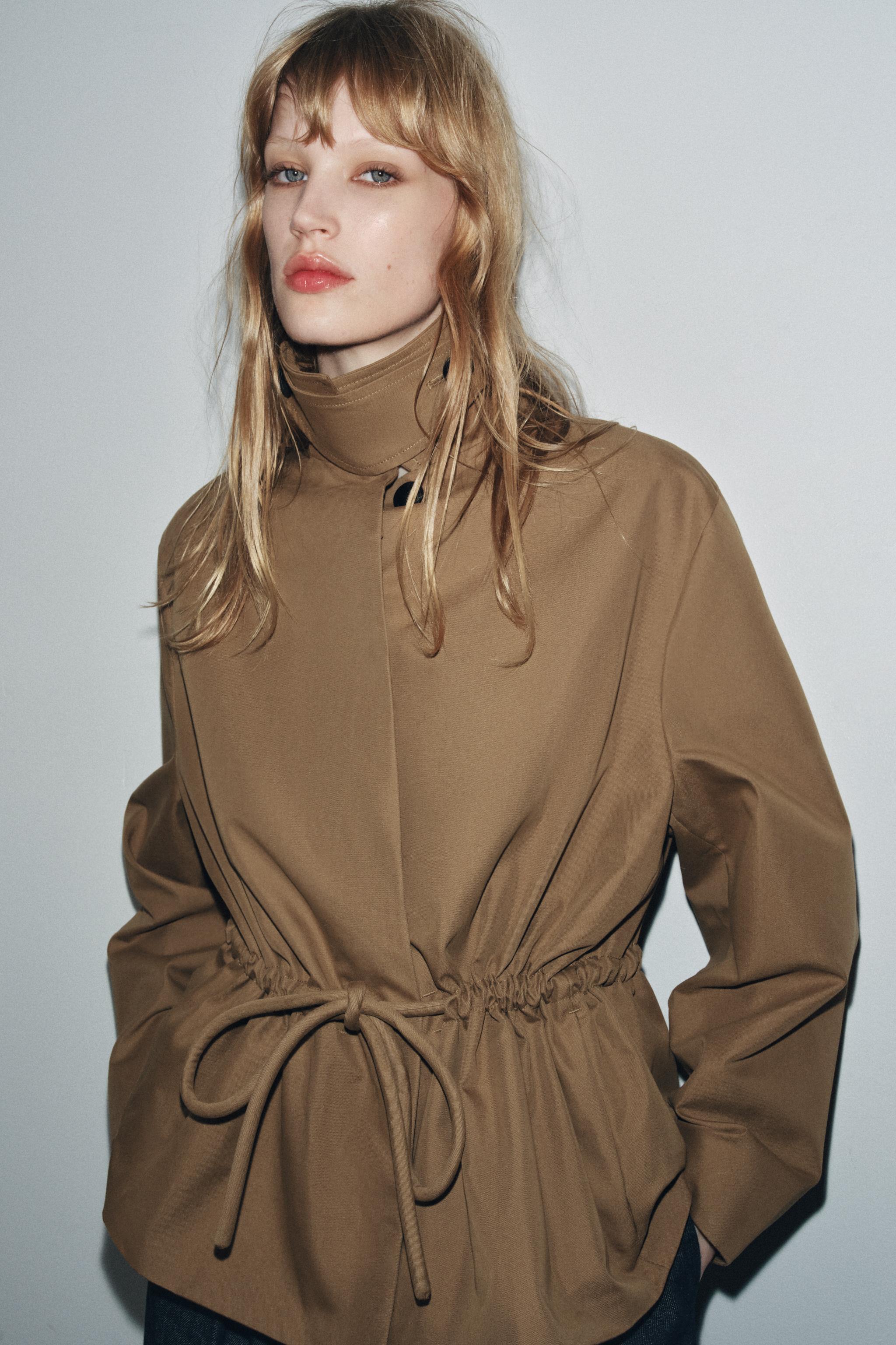 Zw Collection Short Parka With Adjustable Waist