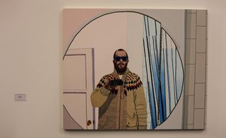 'Self-portrait with Blue Sunglasses' by Jonas Wood