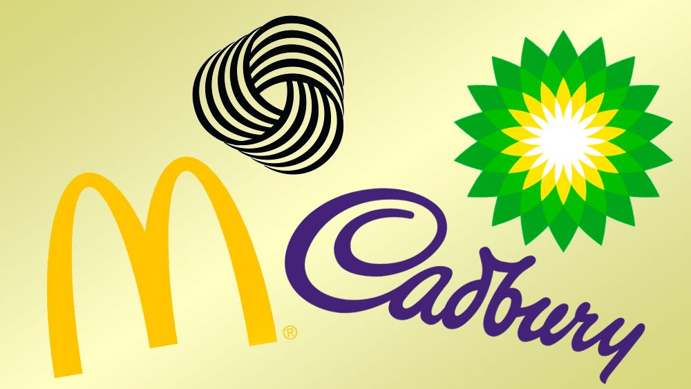 Four examples of successful logo colours