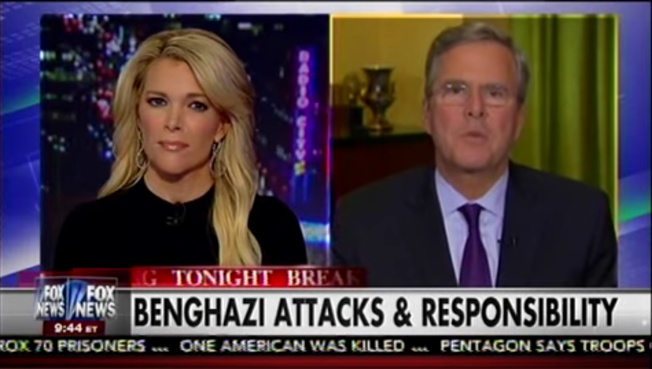 Megyn Kelly and Jeb Bush on Fox