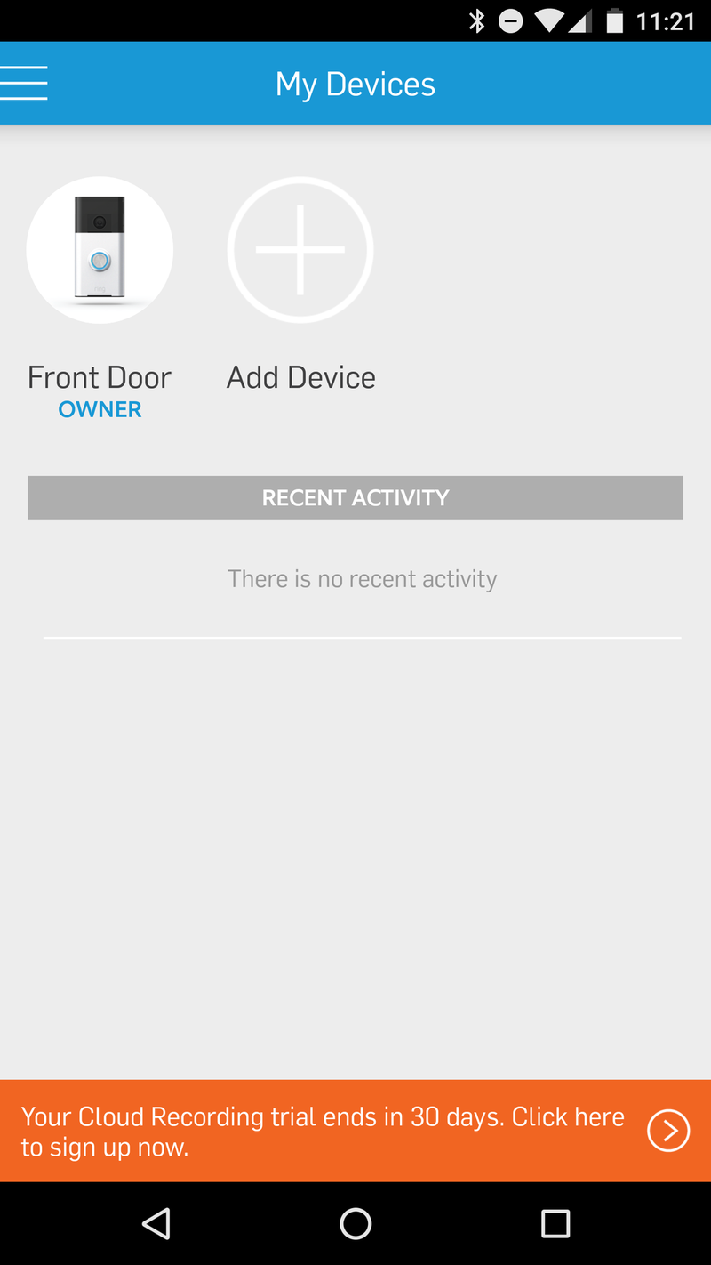 Ring app setup