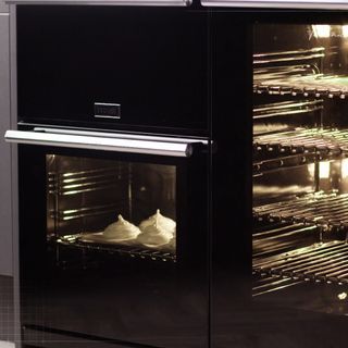 Quad Oven with Proflex Splitter showing meringues cooking in the left compartment