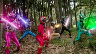 Action shots from Netflix's Power Rangers Dino Fury series