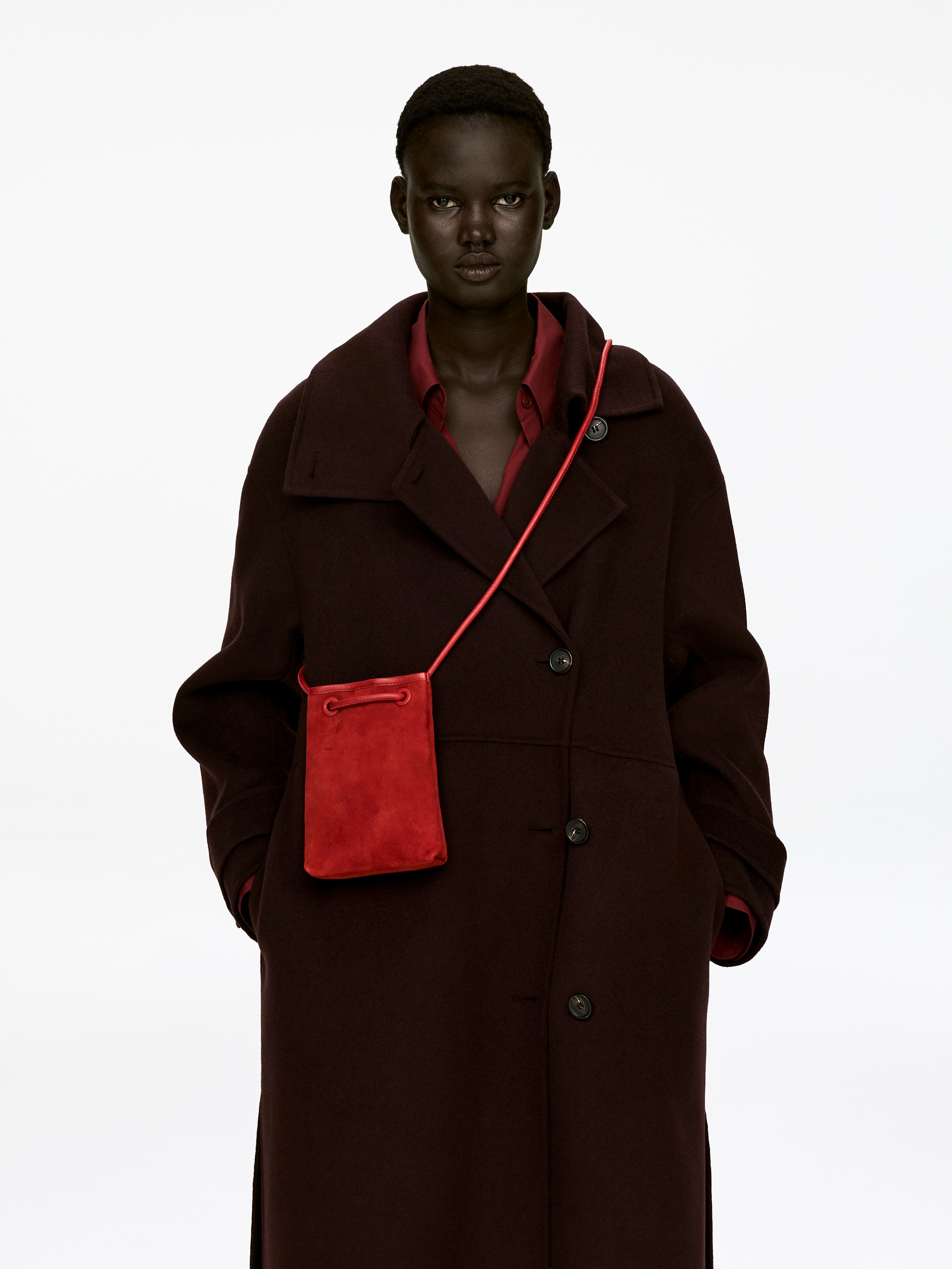 Suede Mini Bag &amp;ndash; Red &amp;ndash; Women &amp;ndash; Arket Gb