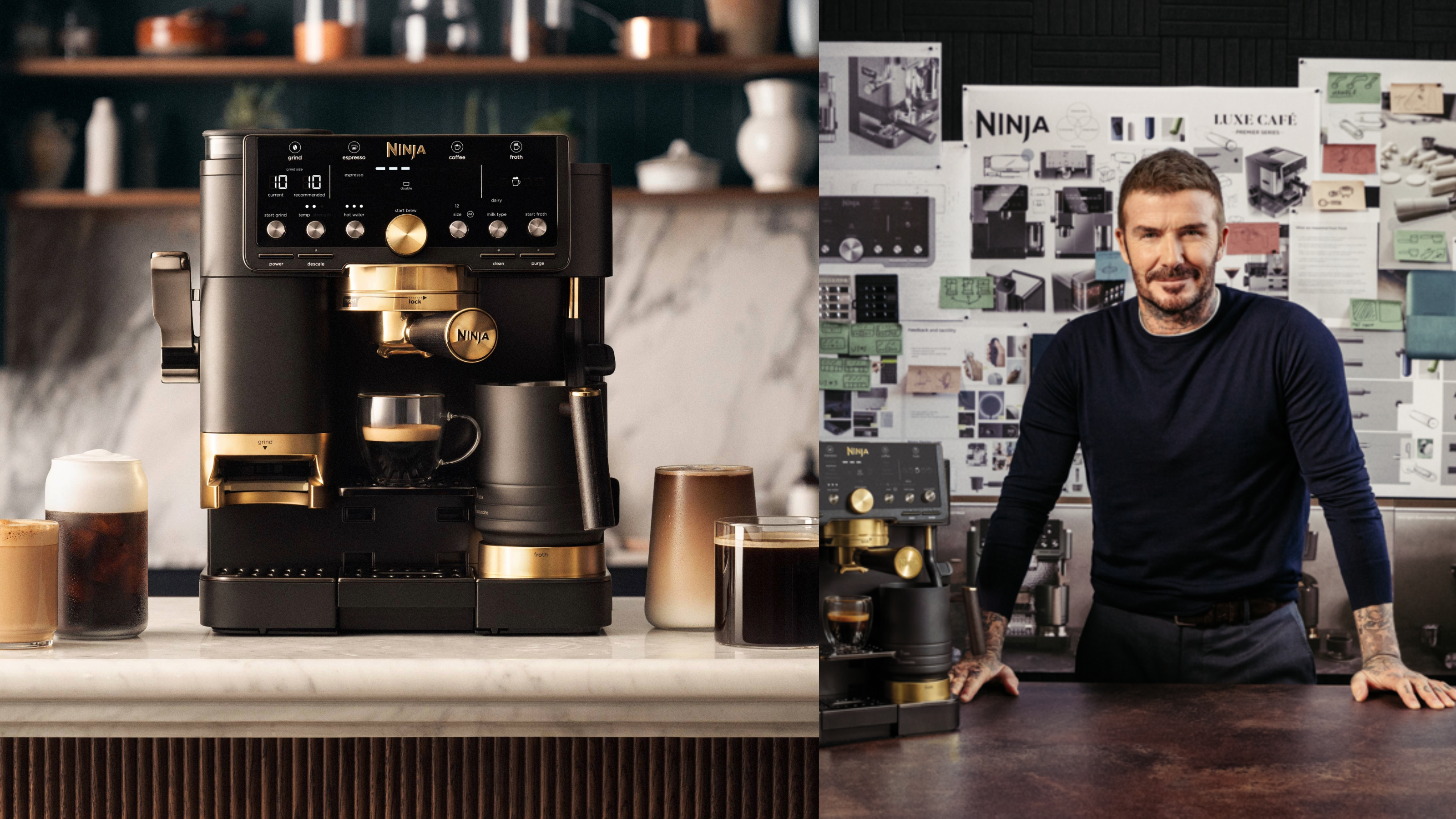 Ninja's coffee machine designed with David Beckham