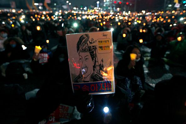 Protesters in Seoul