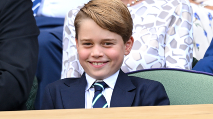 Prince George of Cambridge attends the Men&#039;s Singles Final at All England Lawn Tennis and Croquet Club on July 10, 2022 in London, England