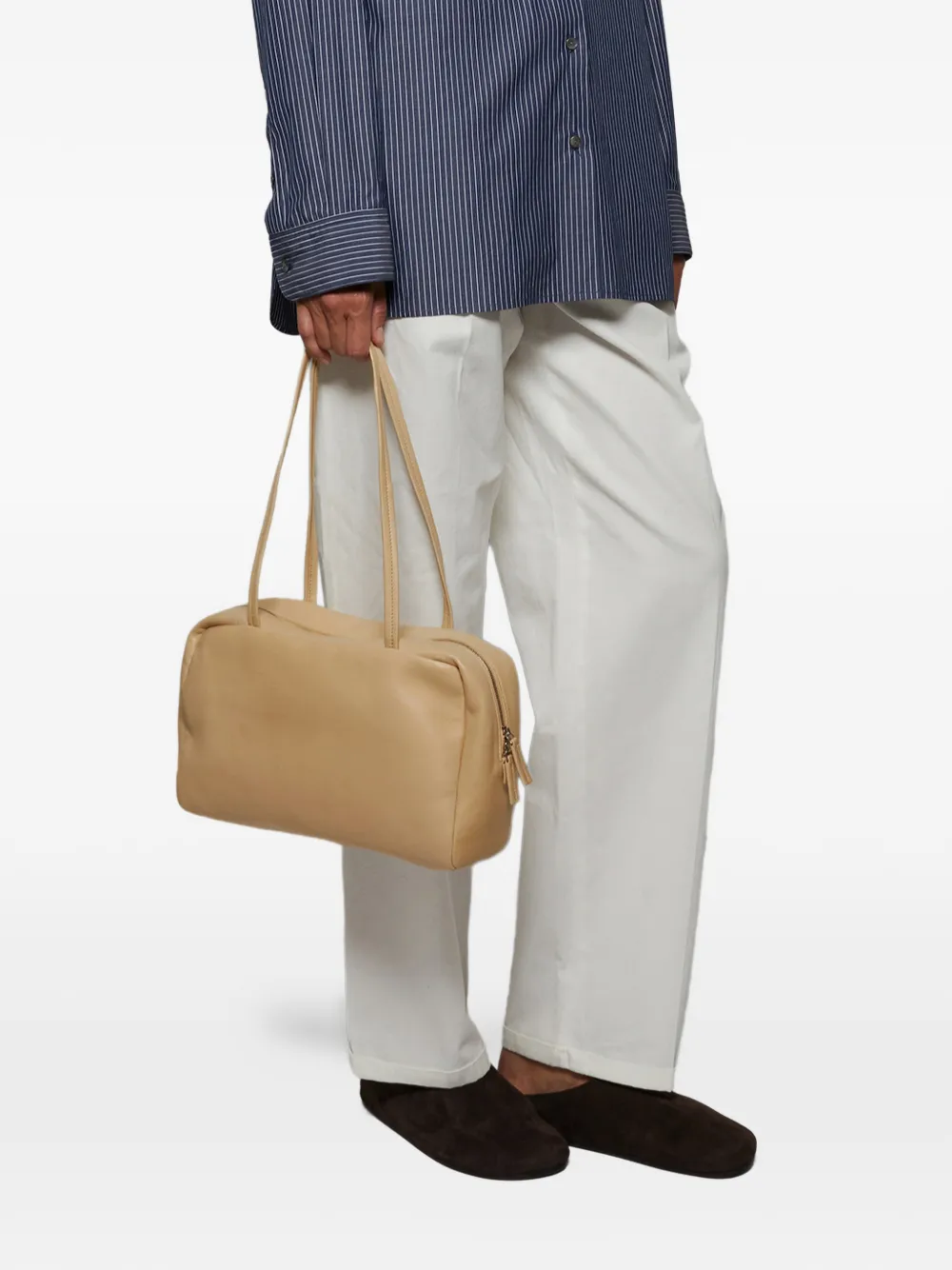 The Row Astra Leather Shoulder Bag | One Size