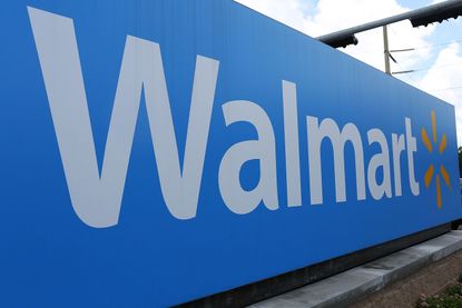 A Walmart sign