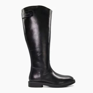 knee high black riding boots