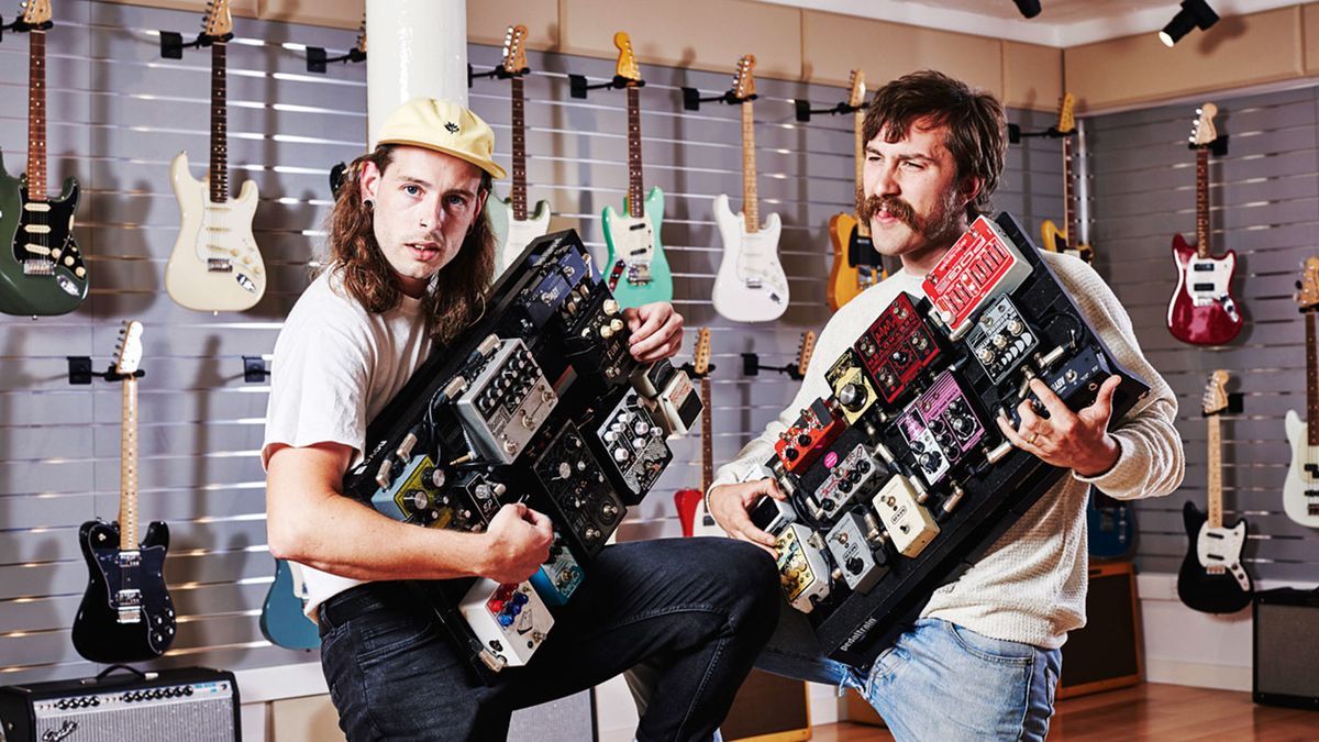 Watch Lee Kiernan of IDLES give EarthQuaker Devices a guided tour of