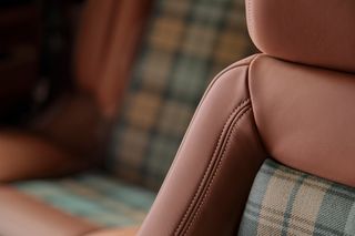 The KSR features new leather and tartan upholstery