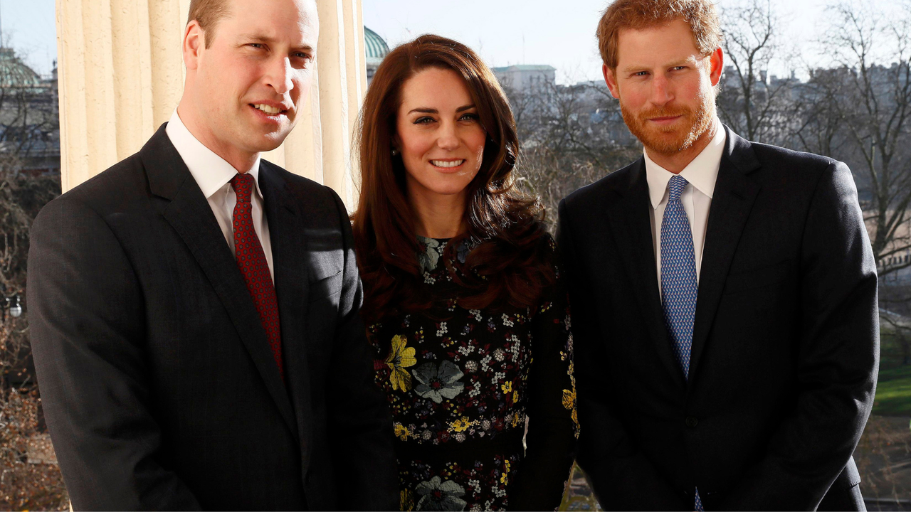 Prince William, Duke of Cambridge, Catherine, Duchess Of Cambridge and Prince Harry during an event to announce plans for Heads Together ahead of the 2017 Virgin Money London Marathon at ICA on January 17, 2017 in London, England. Heads Together, Charity of the Year 2017, is led by The Duke &amp; Duchess of Cambridge and Prince Harry in partnership with leading mental health charities.