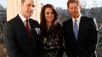 Prince William, Duke of Cambridge, Catherine, Duchess Of Cambridge and Prince Harry during an event to announce plans for Heads Together ahead of the 2017 Virgin Money London Marathon at ICA on January 17, 2017 in London, England. Heads Together, Charity of the Year 2017, is led by The Duke & Duchess of Cambridge and Prince Harry in partnership with leading mental health charities.