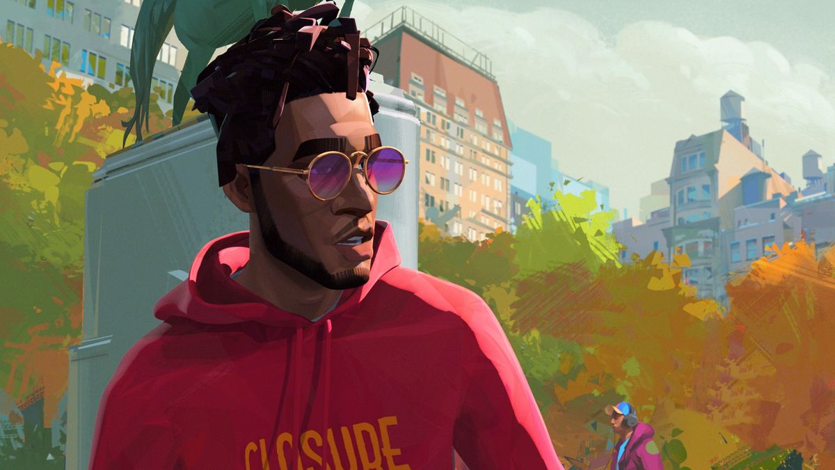 Artwork from Kid Cudi&#039;s animated film Entergalactic 