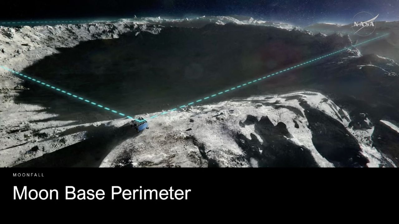 Artemis moon base will cover 'hundreds of square miles' with hopping drones and new lunar rovers, NASA says