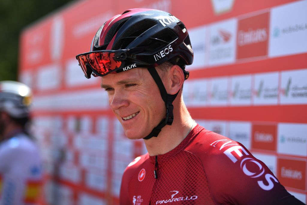 Chris Froome (Team Ineos) is happy to be back racing at the 2020 UAE Tour