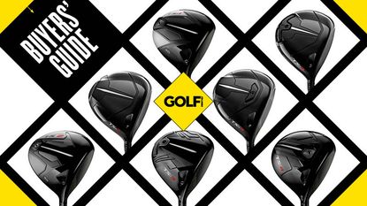 A range of Titleist drivers in a grid