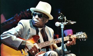 John Lee Hooker performs at the House of Blues in Los Angeles
