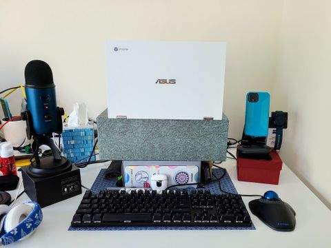 Asus Chromebook Flip C436 Review Standing Desk Lid Wide