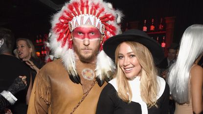 Hilary Duff in Pilgrim outfit