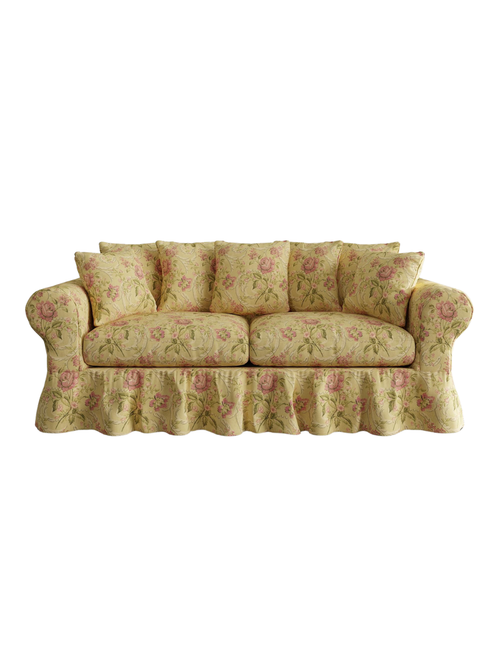 Charley Ruffle Skirt Slipcovered Sofa